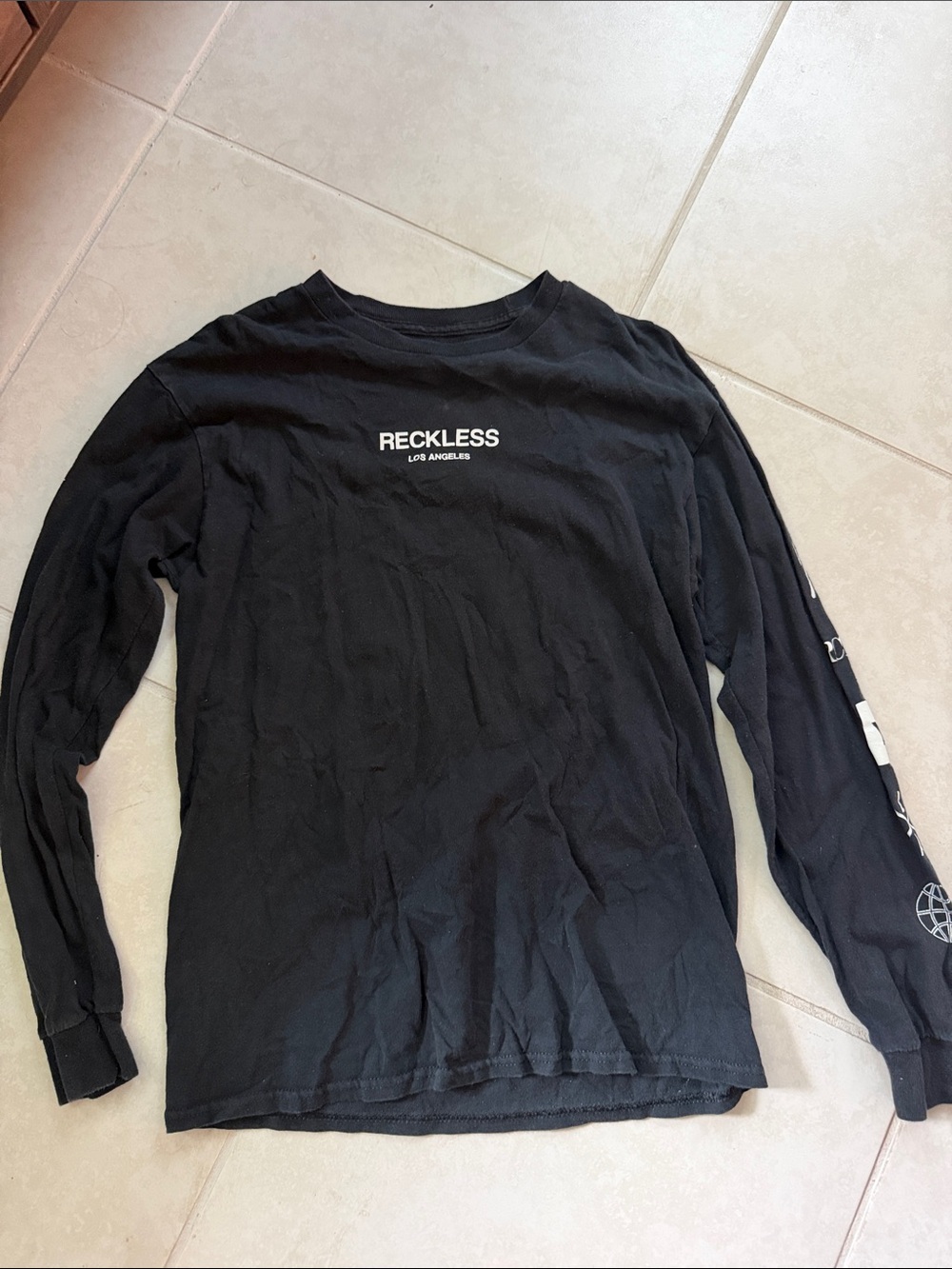 YR Black Crewneck Tee - Medium